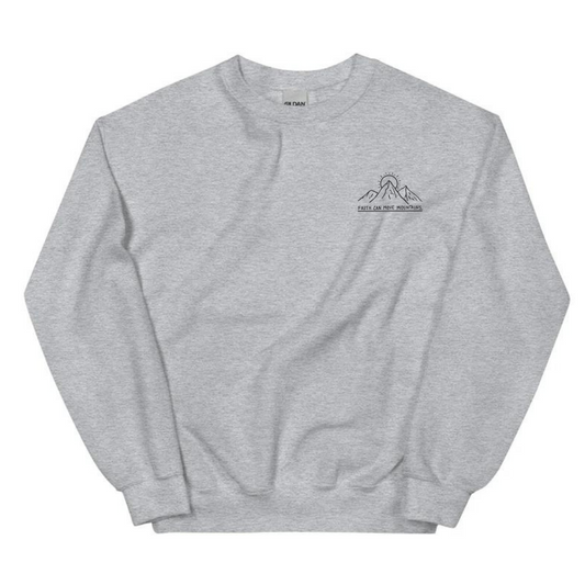 Faith Can Move Mountains Crewneck